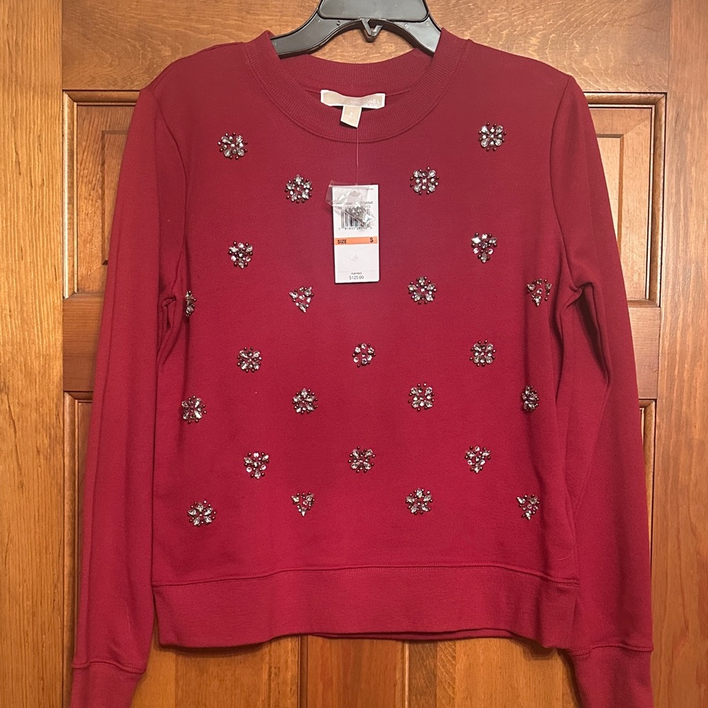 NWT Michael Kors Bling Sweatshirt - Size Small